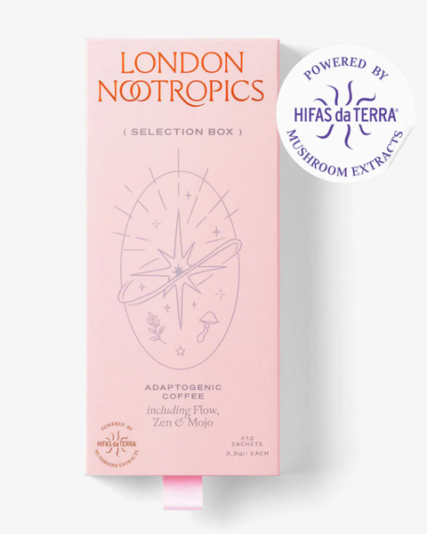London Nootropics Coffee Selection Box - Zen, Flow, Mojo Blends 12 Sachets