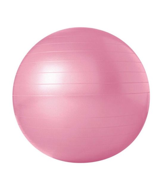 Yoga Ball Exercise Gym Ball - Anti Burst Fitness Ball - Pink - 75 Cm