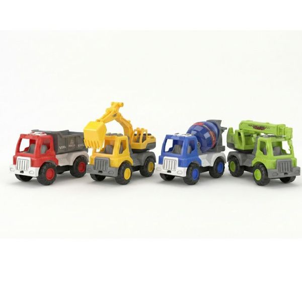 Puzzle City Truck: 4-Piece Durable Construction Toy Set with Movable Parts