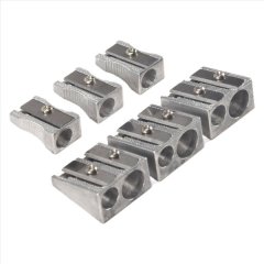 6 Pcs Metal Pencil Sharpeners Single And Dual Hole Pencil Sharpeners