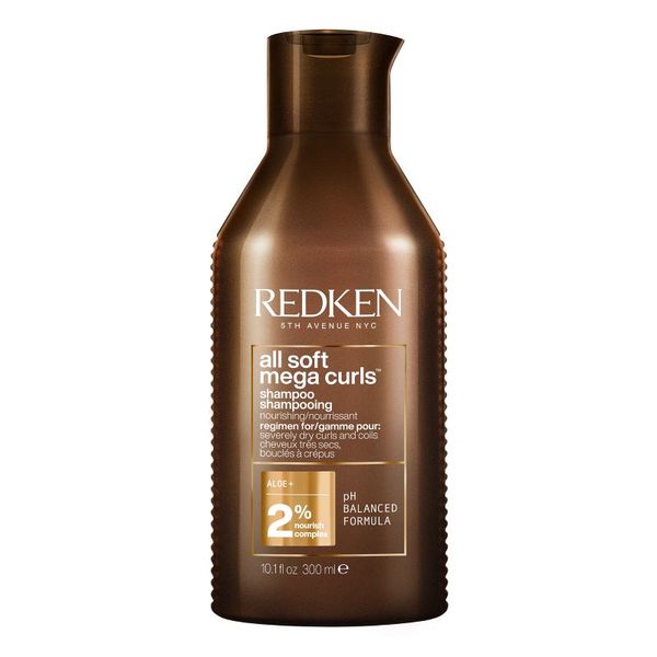 Redken All Soft Mega Curls Intense Hydrating Shampoo for Curly &amp; Coily Hair -300ml