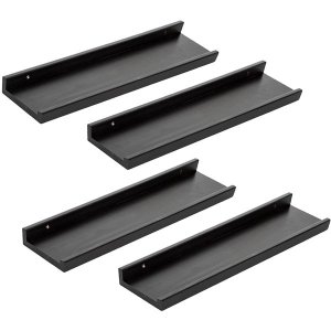 AIYATO Floating Shelves for Wall, 4-Floors Wall Mounted Shelf Set