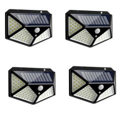 4Pcs 114 LED Outdoor Solar Interaction Wall Lamp-SH-114
