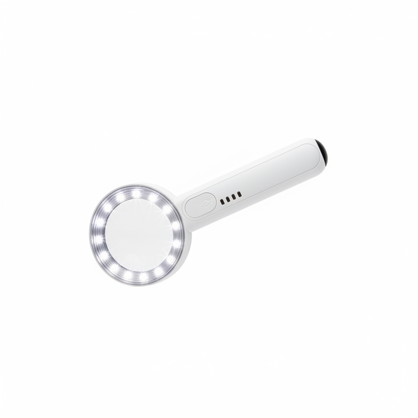 Krafft Rechargeable 50mm Handheld Magnifying Glass for Reading &amp; Crafts