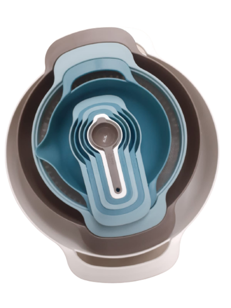 9 In 1 Food Mixing Bowl Preparation Set
