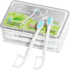 20 Pack Travel Brushes Mini Disposable Toothbrushes with Toothpaste &amp; Pick