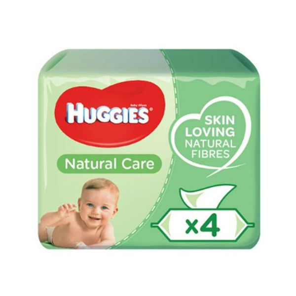 Huggies Baby Wipes Natural Care - 4 x 56's