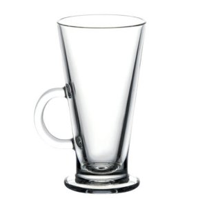 Helsinki Glass Latte Mug with Handle 290ml - Pack of 6