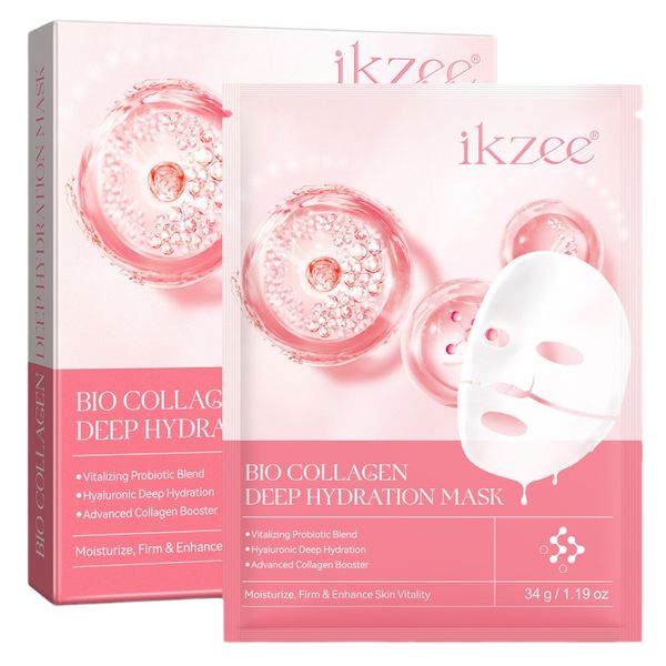 Collagen Hydrating Hydrogel Mask Moisturizing Lifting Firming Wrinkle 4 Piece