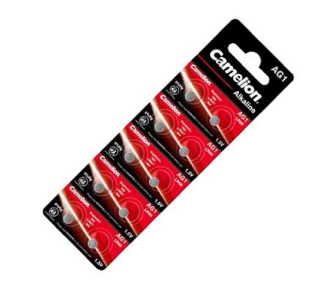 CAMELION AG1-BP10(0%Hg) Coin Battery SOX 1.5V 13mA 6.6x2.15-10P/Card