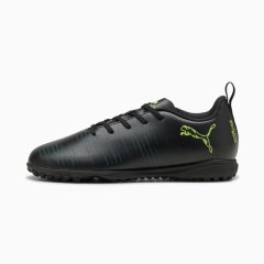 Puma Junior Future 8 Play TT Soccer Boots - Black/Fizzy Light/Green Terrain