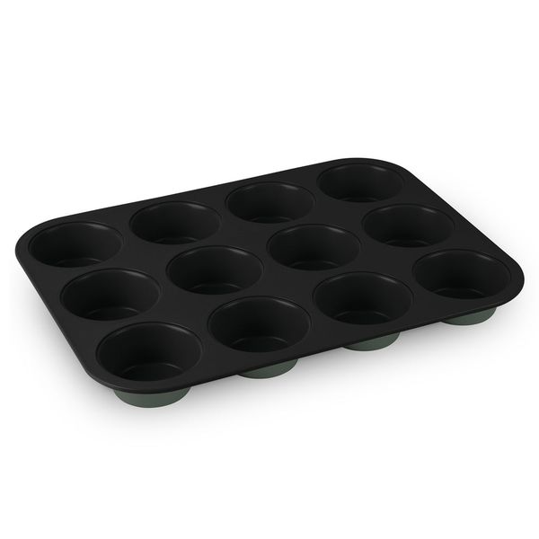 Berlinger Haus 12-Cup Titan Pro Non-Stick Coating Muffin Pan - Matt Green