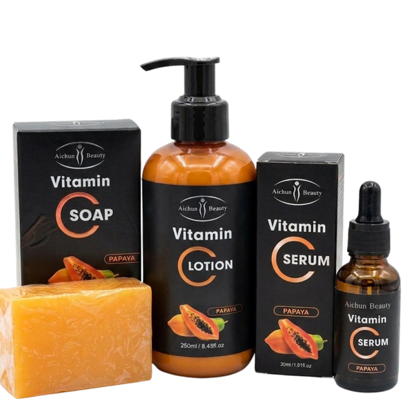 Vitamin C Papaya Skincare Set (Soap, Lotion &amp; Serum)