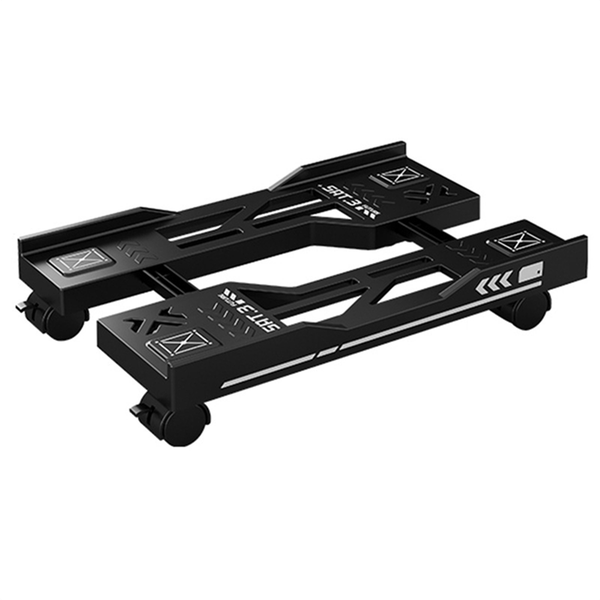 Computer Host Bracket Mobile PC Holder Computer Tower Stand Black