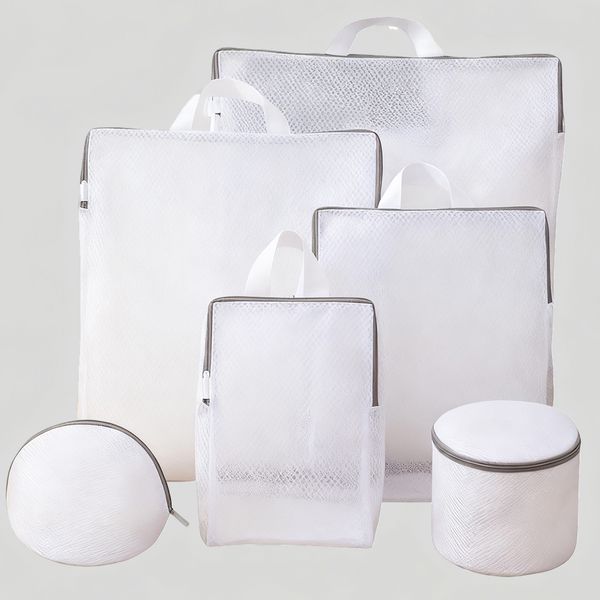 Wash Bags Set of 6 Mesh Laundry Bag Clothing Washing Bag for Bras Delicates