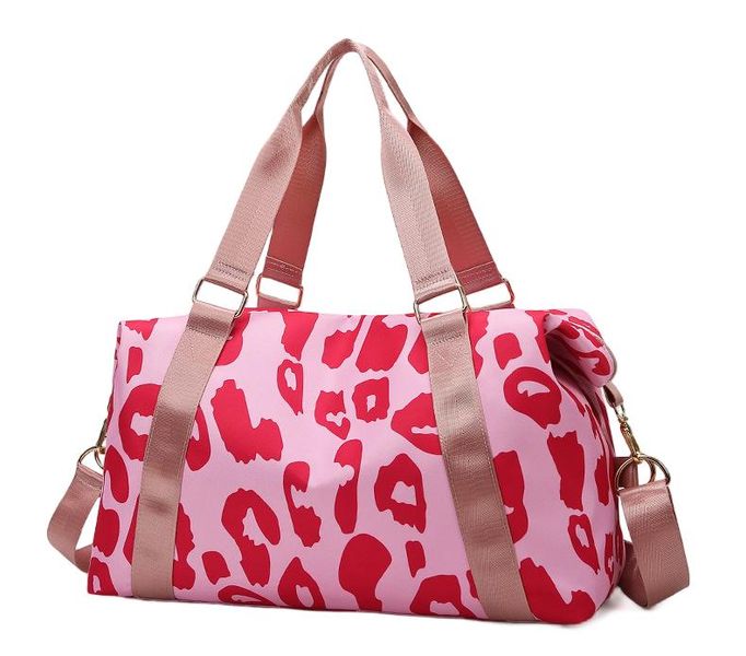 Cow Print Travel Bag Large Carry-on Gym Luggage Bag