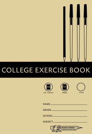 Freedom Stationery - College Exercise Book - 72 Page (Pack Of 20)