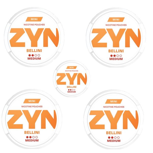 Zyn Mini Nicotine Pouches - Bellini 3mg - 5 Pack (75 Pouches)