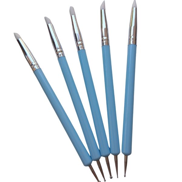 5 Piece UV Resin Painting Brush Pens