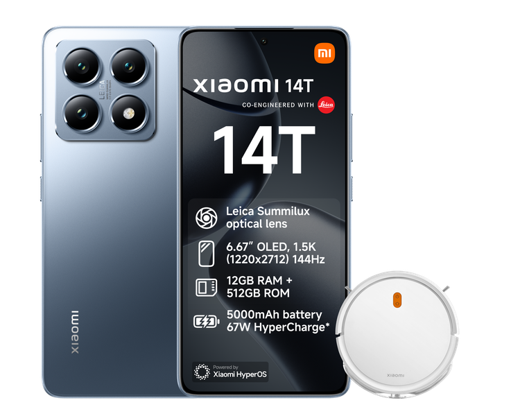 Xiaomi 14T 5G Smartphone - Titan Blue (12GB RAM + 512GB)