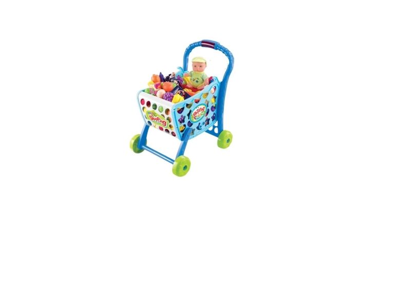 Kids Supermarket Shopping Cart 3-in-1 Role Play