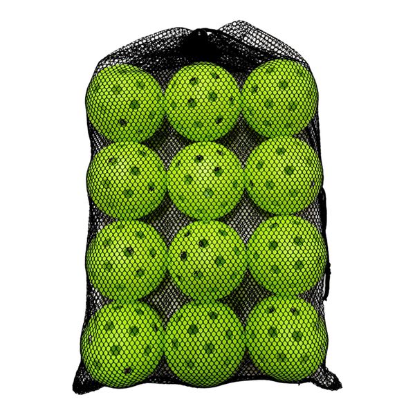 12 Pieces Pickleball Balls 74mm Standard Hollow Ball Accessories for