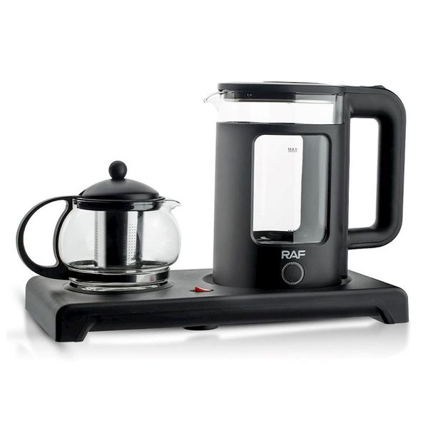 RAF R.7855 Glass Tea Maker &amp; Electric Kettle Set 1.8L + 0.6L