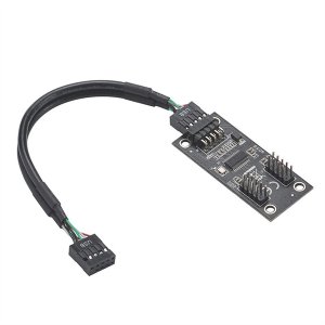 USB Hub USB Splitter USB2.0 9Pin to Dual 9Pin Hub Adapter