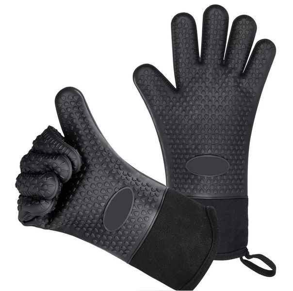 Silicone Oven Gloves Pack Of 2 - Black