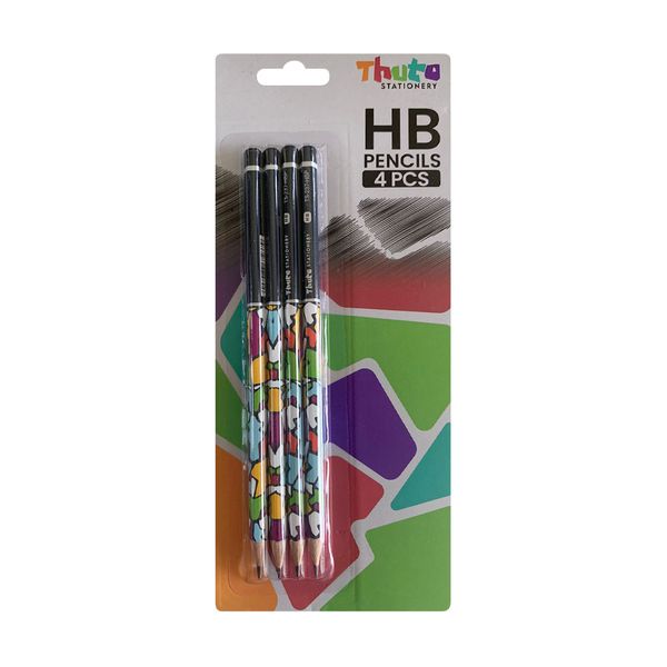 Thuto HB Pencils 4PCs - Jazzy Edition