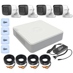 Hikvision 4 Channel Bullet DIY Camera Kit - New SBR Bundle