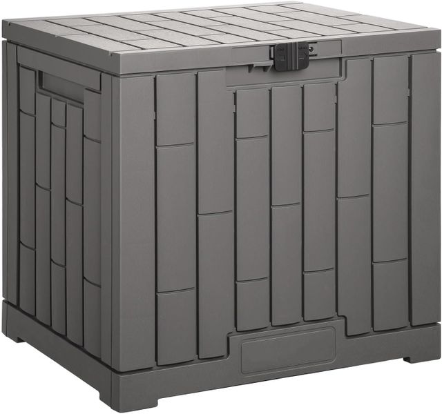 HOMEPOLA 115L Outdoor Lockable Storage Box Stylish ,Waterproof Deck Box