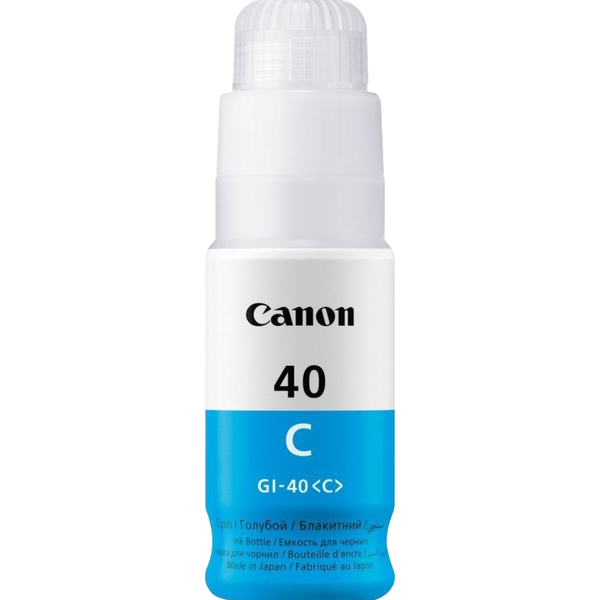 Canon Ink Cartridge GI-40 - Original Cyan Printer Ink Cartridges