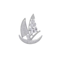 Smooth Sailing Diamond Brooch