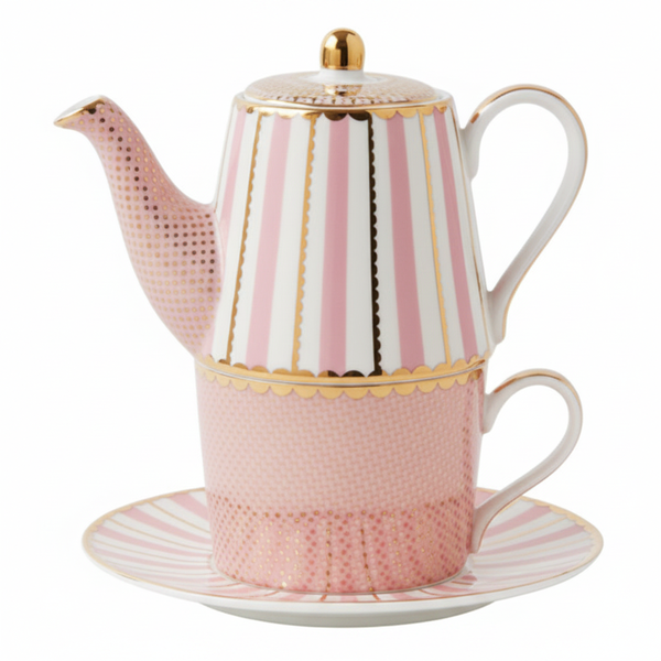 Maxwell &amp; Williams Pink Tea for One Set with Infuser 440ml