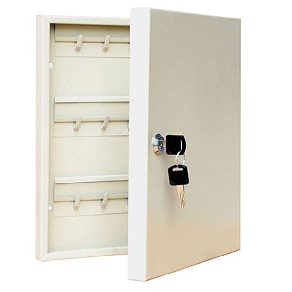 Metal, Lockable Key Cabinet - 30 Key Capacity