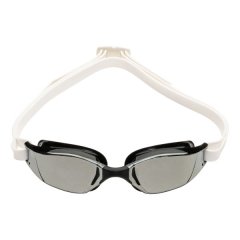 Aquasphere Xceed - Silver Titanium Mirrored Lens - Wht Swim Racing Goggles