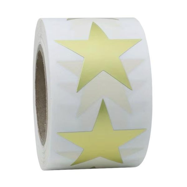 800-Piece Gold Star Sticker Roll - Reward &amp; Craft Stickers