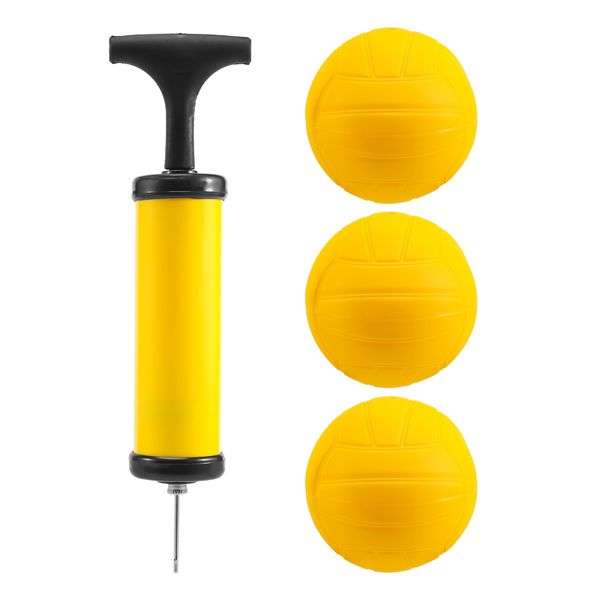 Viminston Roundnet Game Ball Replaceable Balls Mini 3-Pack With Pump