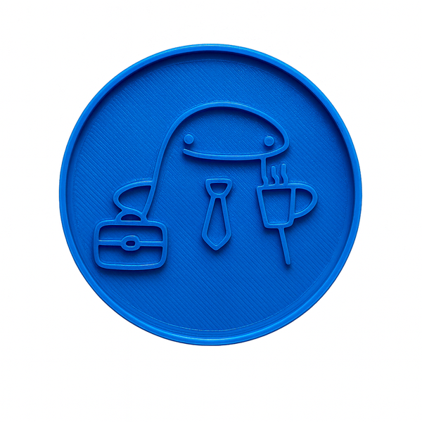 Flork Office Fondant Stamp - 6cm