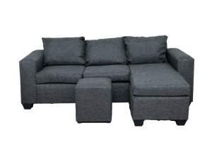 Andre 3 Seater Sofa - L Shape - Charcoal