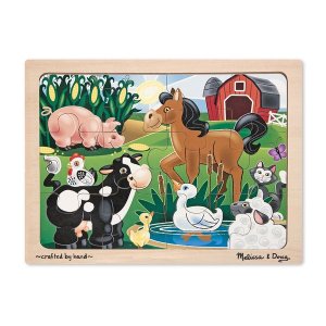Melissa &amp; Doug On the Farm Jigsaw Puzzle(12 pc)