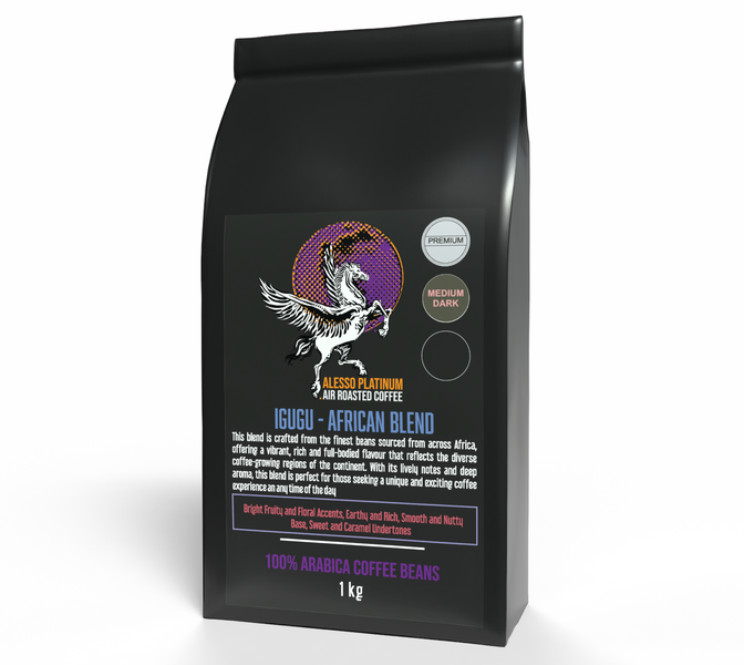 Alesso Platinum Coffee Beans - 1 kg - Igugu African Blend