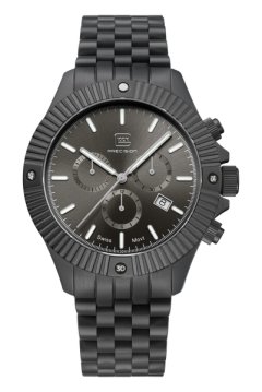 Glock Watch With Gunmetal Grey Grey Strap And Black Bezel GW-38-1-22