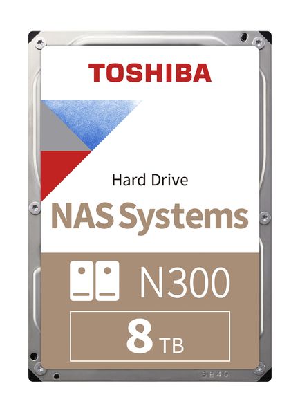 Toshiba N300 NAS Hard Drive 8TB SATA III (512MB/7200RPM)