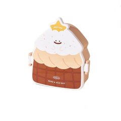 Cake Shaped Lunch Box - Brown