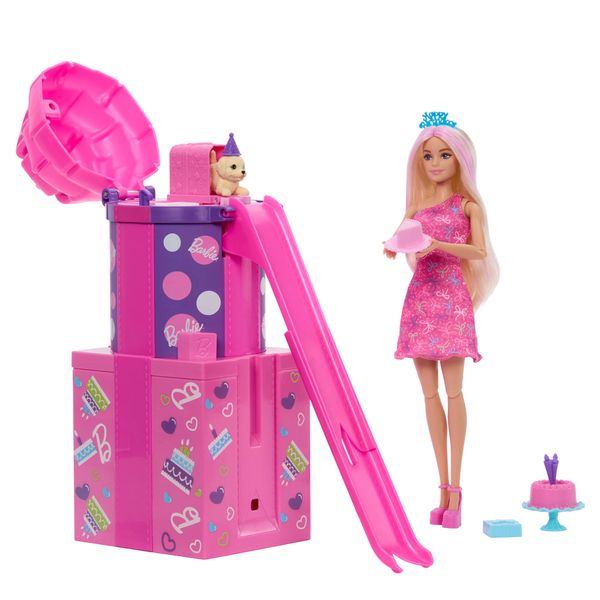 Barbie Rise &amp; Surprise Pet Birthday Series Doll (Styles May Vary)