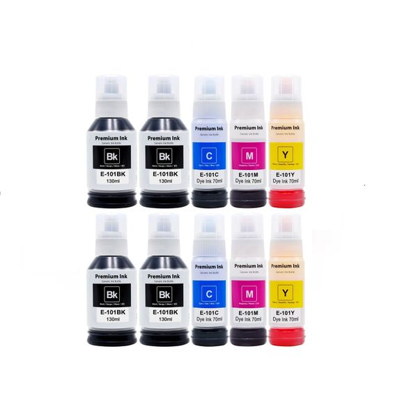 Epson 101 compatible Ink set of 4 x Black/2 x Cyan/2 x Magenta/2 x Yellow