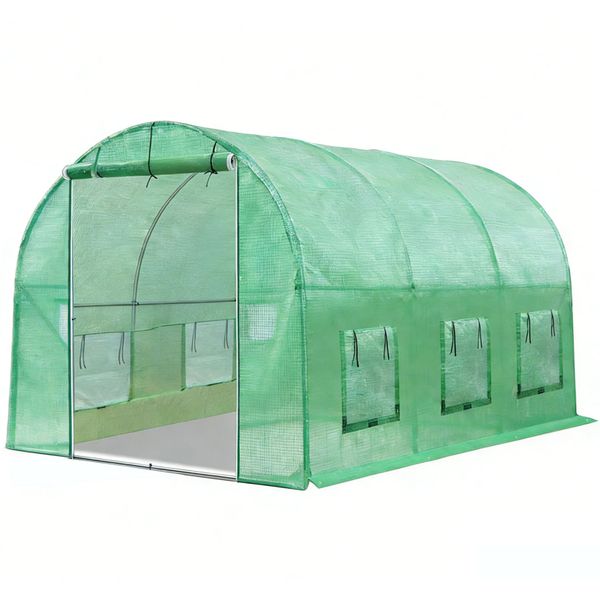 3x2x2M Garden Greenhouse Tunnel Gardening Grow Tent with Windows