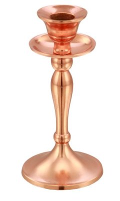 Rose Gold Dinner Candle Holder - 30cm